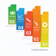 Colorful vector design for workflow layout N23