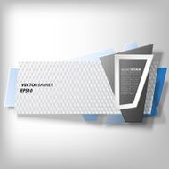 Infographic banner origami styled vector N23