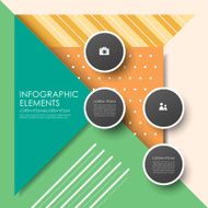 creative triangle infographics