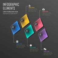 creative rhombus infographics N2