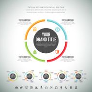 Minimalist Circle Line Infographic