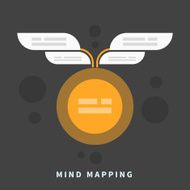 Mind map template with place for your content