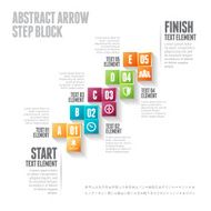 Abstract Arrow Step Block