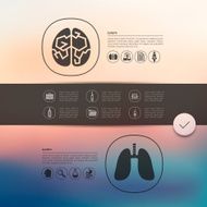 medicine infographic with unfocused background N42