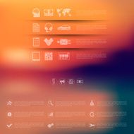 business infographic with unfocused background N172