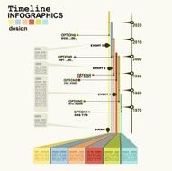 Timeline Infographic with diagrams and graphics N2