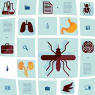veterinary flat infographic N45