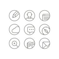 Different web browser icons set with rounded corners N4
