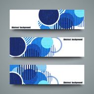 Set of banner templates with abstract background N22
