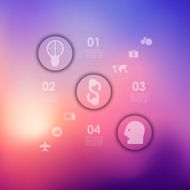 business infographic with unfocused background N173