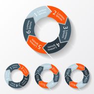 Modern vector info graphic for business project N186