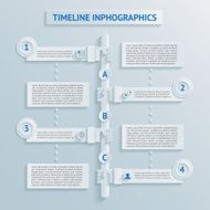 Paper timeline infographics N2