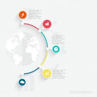 Abstract digital illustration Infographic N19