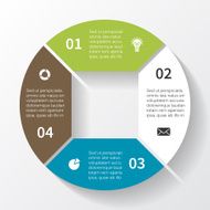 Modern vector info graphic for business project N187