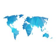 World map isolated on a white backgrounds