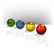 Colorful speech bubbles diagram with text fields Infographic vector N4