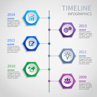 Paper timeline infographics N3