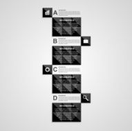 Vector abstract square infographics template