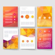 Templates Design Set of Web Mail Brochures Mobile Technology Infographic N286