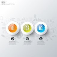 Business step infographic Timeline background