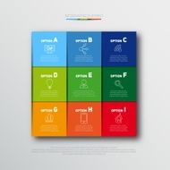 Modern infographics options banner N502