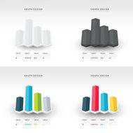 3d arrow infographics and diagram set