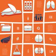 veterinary flat infographic N47