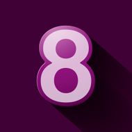 Volume icons number eight N4
