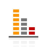 Bar Graph icon on a white background - ProSeries N55