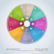 Circle infographic template N6