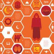 flat infographic Ramadan Kareem N67