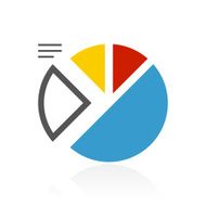 Pie Chart icon on a white background - Color Series N7