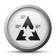 Chevron Chart icon on a silver button N12