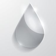 Water drop glass icon