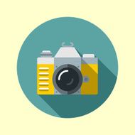 Vintage hipster slr camera Hipster icons series