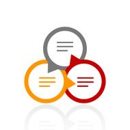 Venn Diagram icon on a white background N52