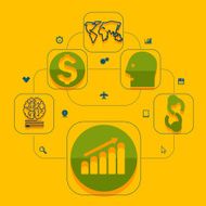 business flat infographic N121