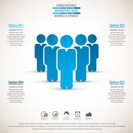 Business management strategy or human resource infographic N42