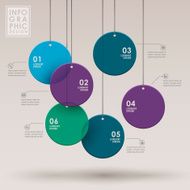 abstract flow chart infographics N25
