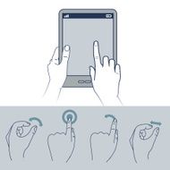 vector hand icons