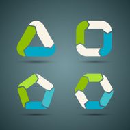 Circle arrows for info graphic