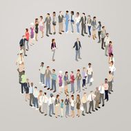 People forming smiley face N2