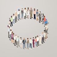 People forming circle