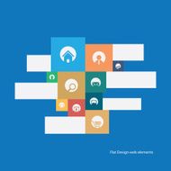 Flat design icons set for modern websites N2