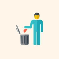 Garbage Disposal Flat Icon