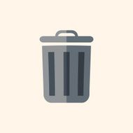Recycle Bin Flat Icon