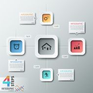 Modern infographics options banner N503