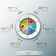 Modern infographics options banner N505