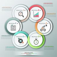 Modern infographics options banner N506