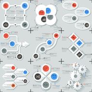 Set Of 9 Flat Minimal Infographics N11